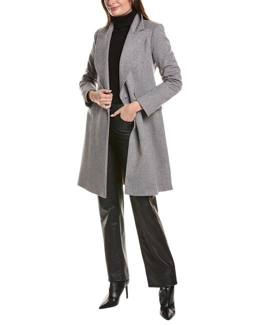 Fleurette Gray Wool Jacket