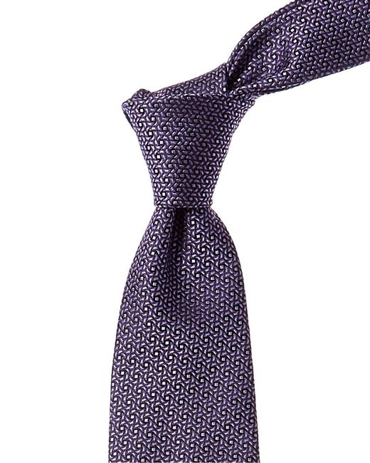 Canali Purple Silk Tie for men