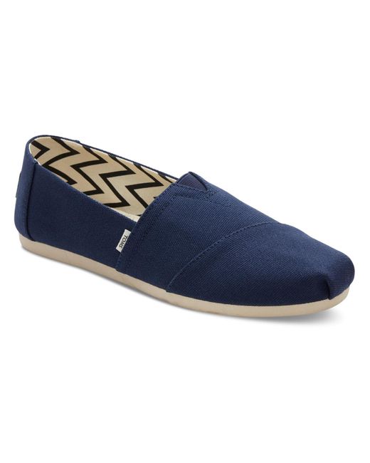 TOMS Blue Alpargata Canvas Padded Insole Slip-on Sneakers