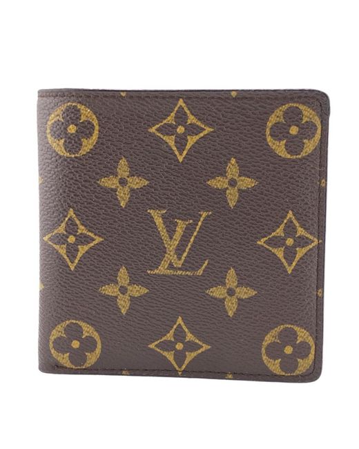 Louis Vuitton Brown Portefeuille Leather Wallet (pre-owned) for men