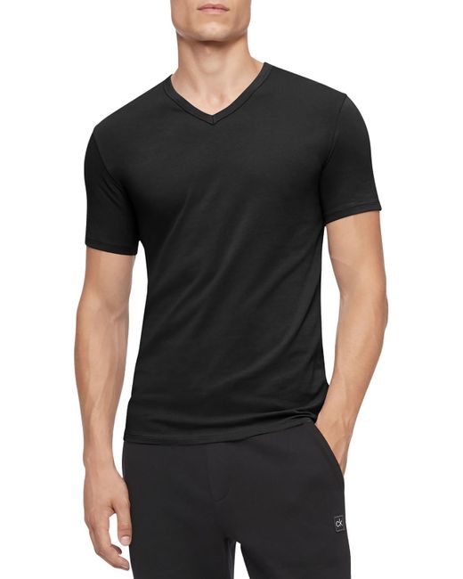 Calvin Klein 3 Pack V Neck T Shirt in Black for Men Lyst