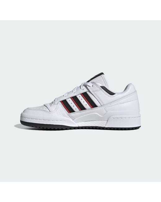 adidas Men's White Originals Forum Low Id4305 Sneaker Lace-Up