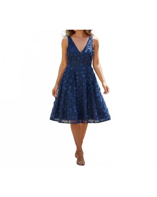 eliza j floral lace dress Eliza J Black Embroidered Floral Lace Sheath Dress