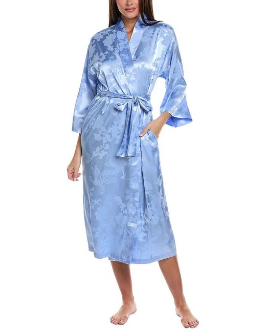 N Natori Blue Imperial Garden Robe