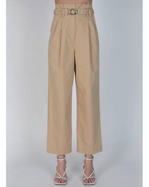 10 Crosby Derek Lam Green Atto Belted Paperbag Pant