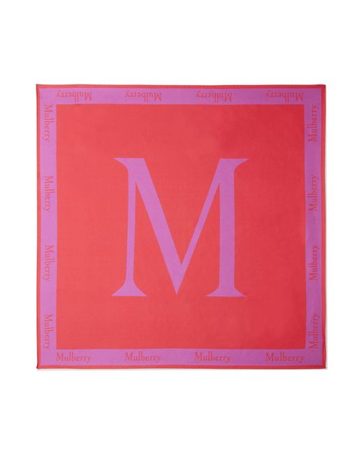 Mulberry Pink Letter Square for men