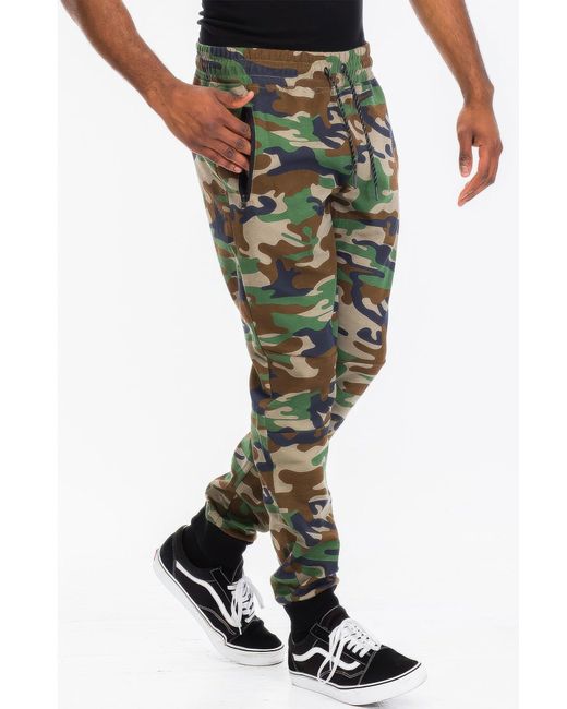 TRUEDAMES Green Solid Heathered Jogger for men
