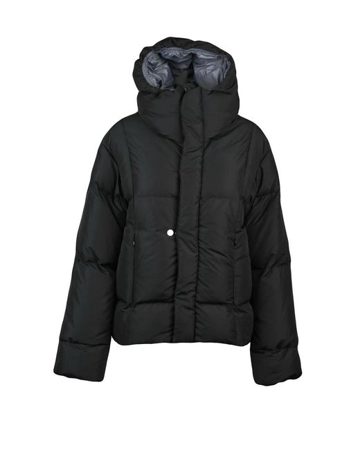 Bacon Black Polyester Oaks Down Jacket