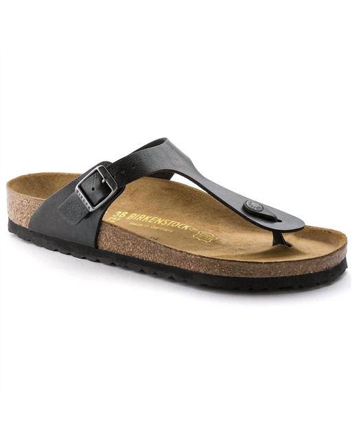 Birkenstock Brown Gizeh Birko-Flor Thong Sandal