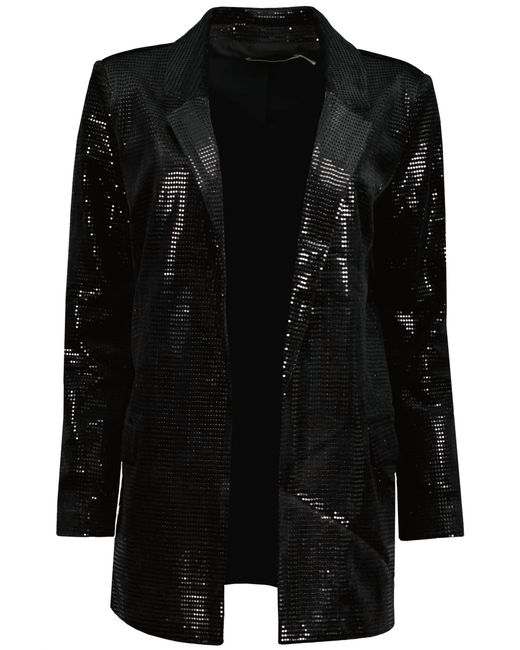 Bishop + Young Black Steal The Night Sequin Blazer