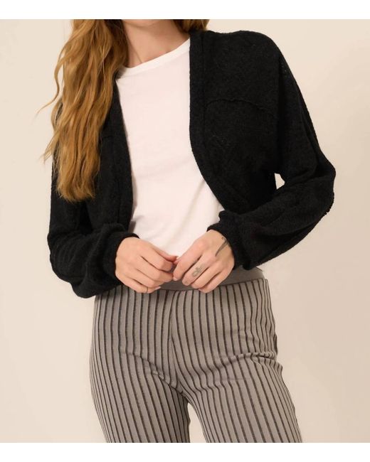 Project Social T Black First Dibs Chenille Cardigan