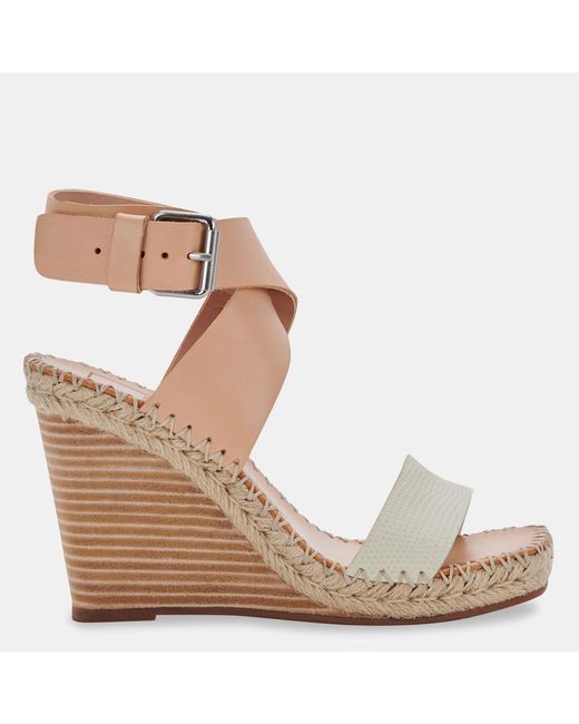 Dolce Vita Brown Nezza Wedges Natural Leather