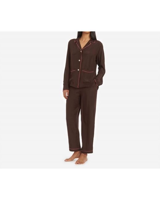 The Sleep Code Multicolor Ayla Washable Silk Pj Set