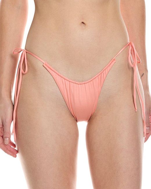 Monica Hansen Pink Beachwear Money Maker High-cut Bikini Bottom
