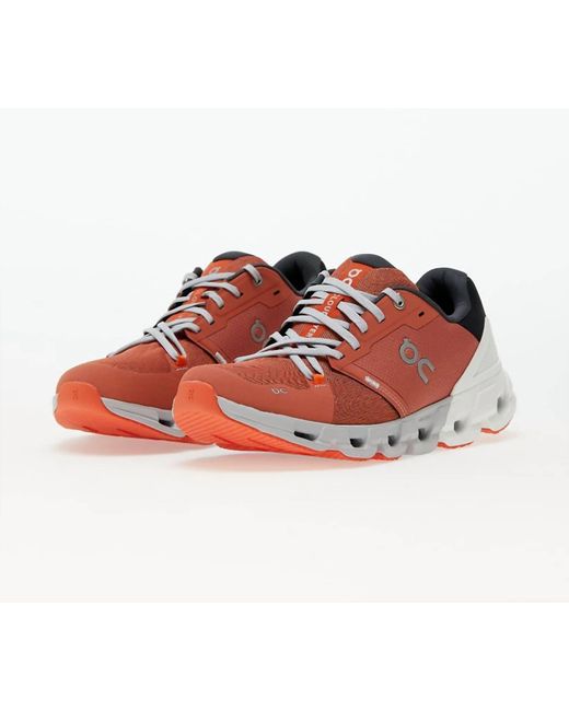 On Shoes Pink Cloudflyer 4 Running Shoes ( D Width ) for men