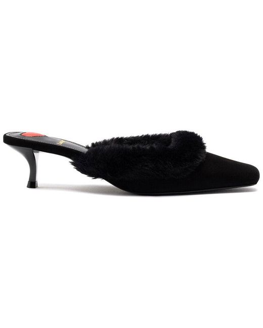 Larroude Black Amal Mule