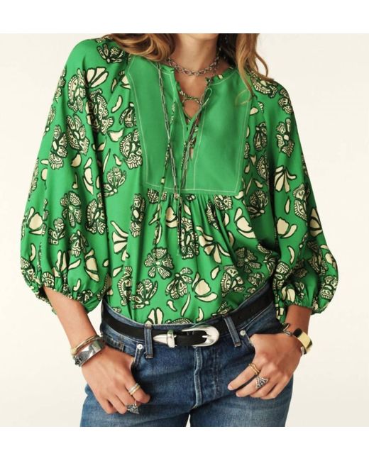 Ba&sh Green Aura Blouse