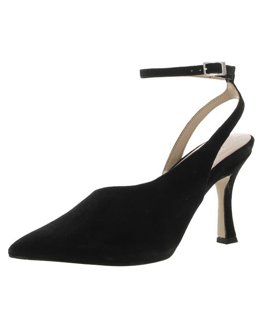 Naturalizer Adelice Suede Ankle Strap Pumps in Black | Lyst