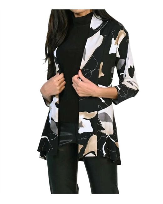 FRANK LYMAN Black Throw-Over Jacket