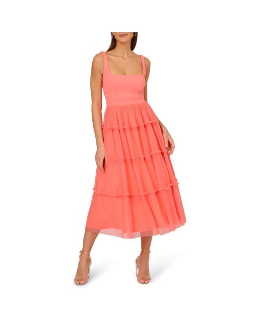 lace and mesh midi dress Shop Lace Mesh Floral Dress at The Viet Concept