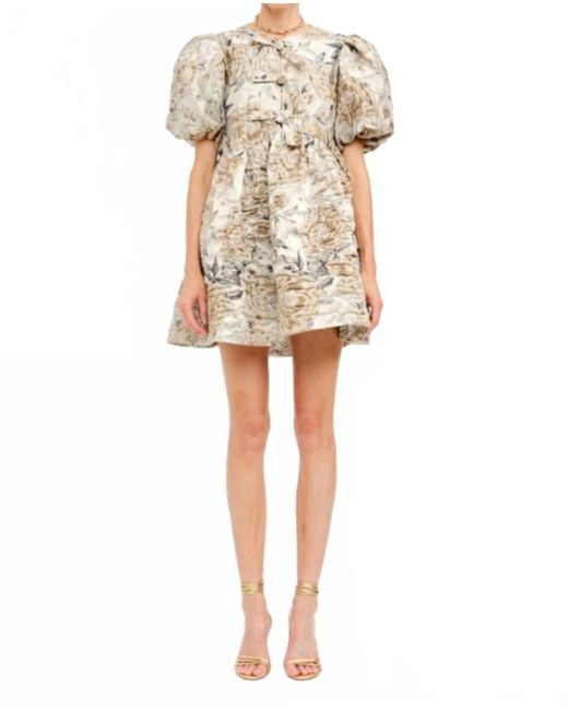 SOFIA The Label Natural Mirelle Mini Dress