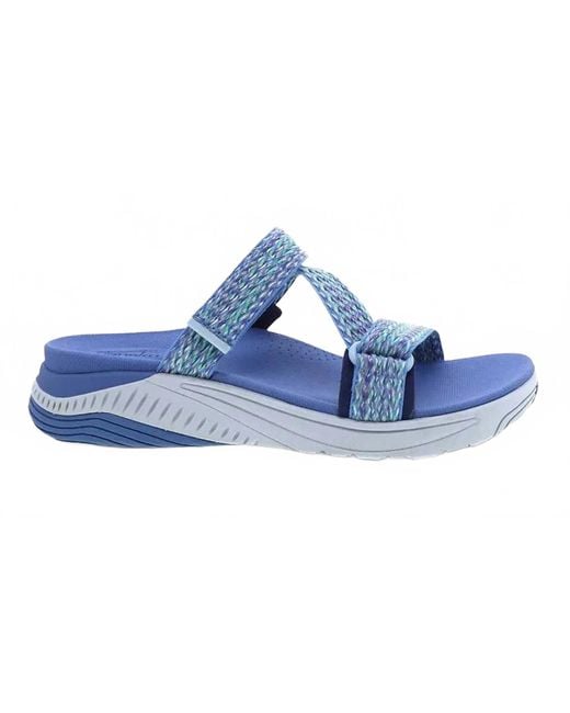 Dansko Blue Rosette Slide Sandal