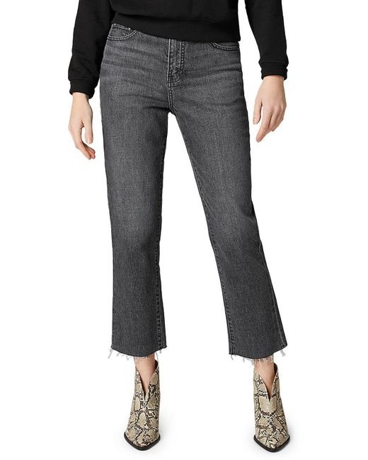 Jag Jeans Denim High-rise Flare Jeans in Black | Lyst
