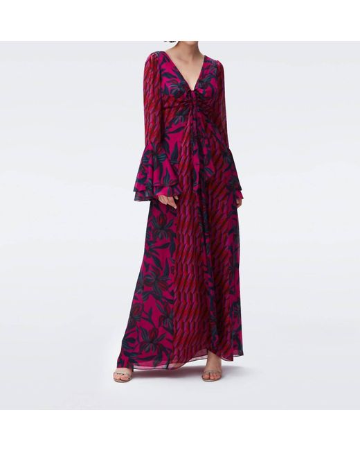 Diane von Furstenberg Purple Selena Dress
