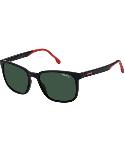 Carrera Black 8046/s Matte Frame Green Polarized Lens Sunglasses for men