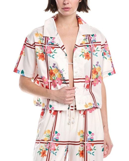 La Porte Red Ruby Boxy Shirt
