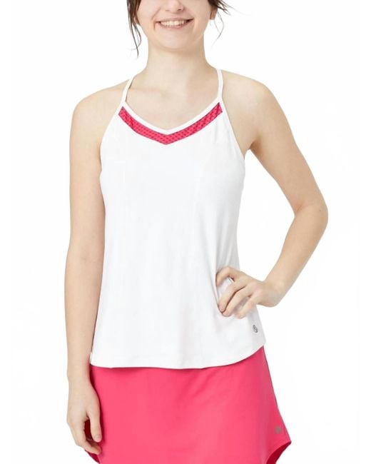 Lija White Elite Volley Tank