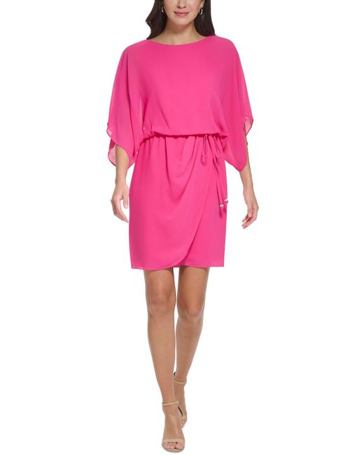 Jessica Howard Pink Semi-formal Mini Cocktail And Party Dress