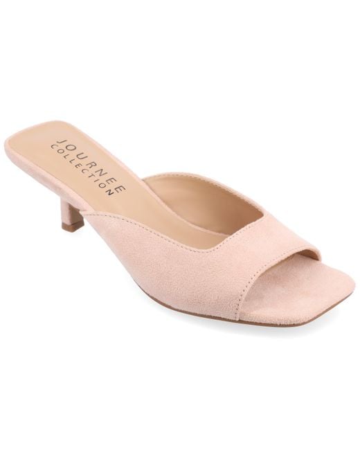 Journee Collection Pink Collection Larna Wide Width Pump