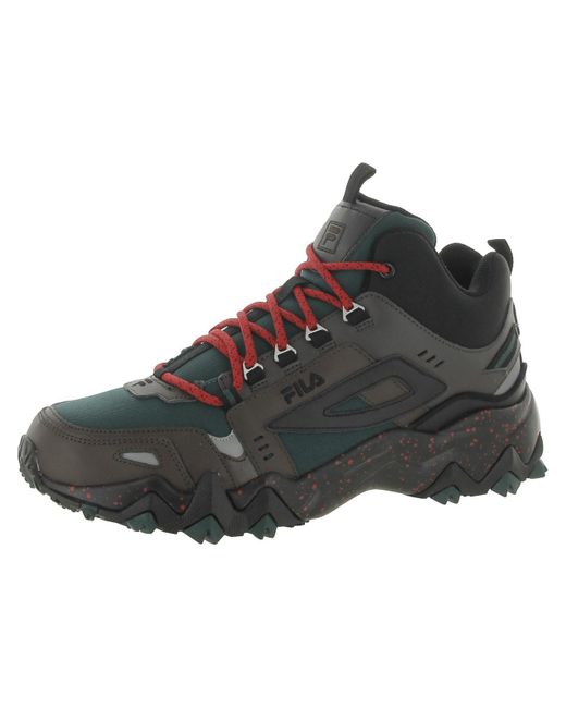 Fila Black Oakmont Tr Mid Fitness Outdoor Hiking Shoes for men