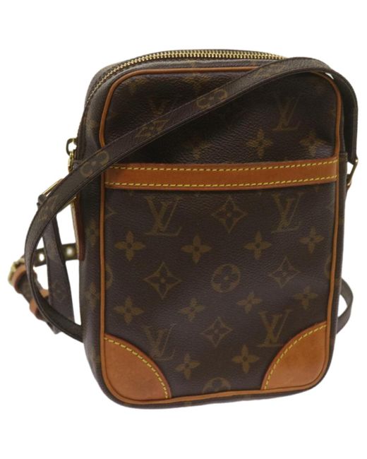 Louis Vuitton Black Danube Canvas Shoulder Bag (pre-owned)