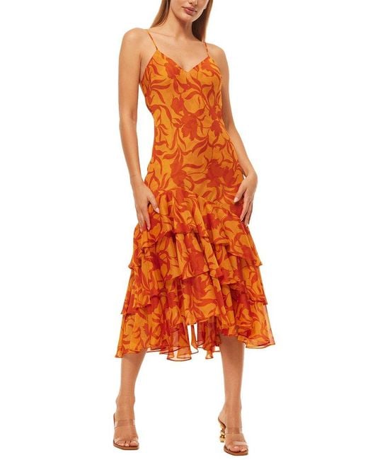 MISA Los Angles Orange Marissa Dress