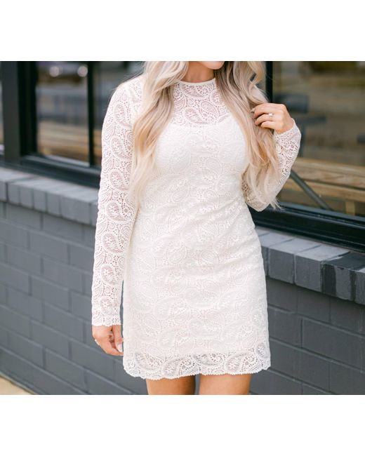 Fifteen Twenty White Luna Mini Dress