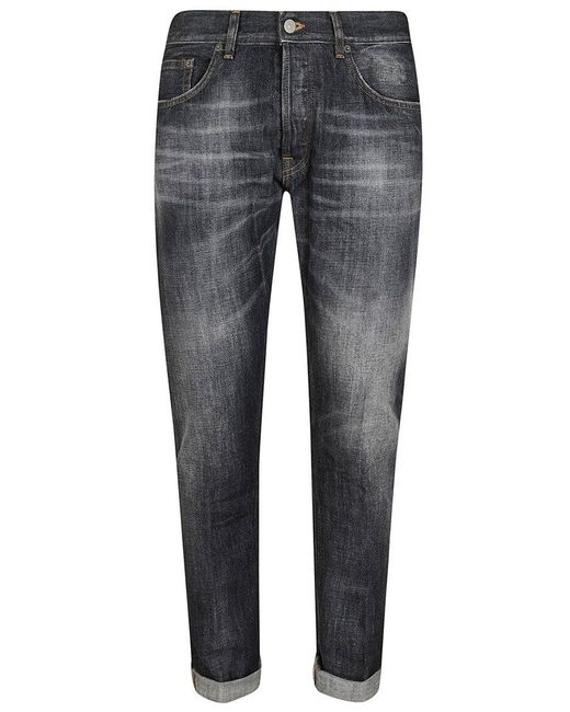 Dondup Gray Trousers With High-Quality Fabric And Fit for men