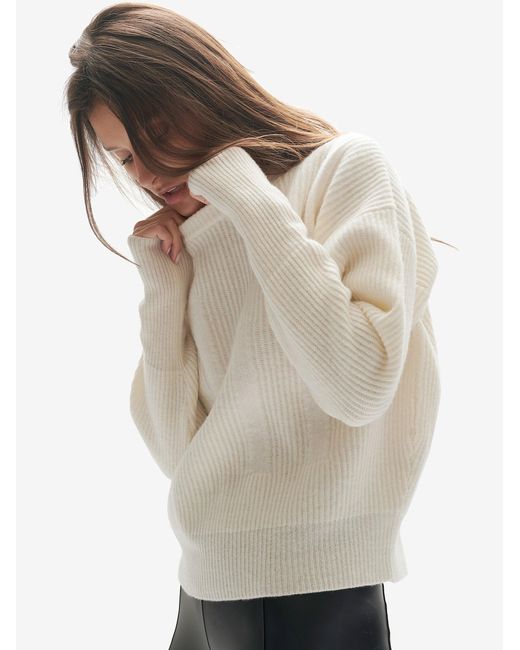 Holden Natural W Wool Icon Sweater - Soft Cream