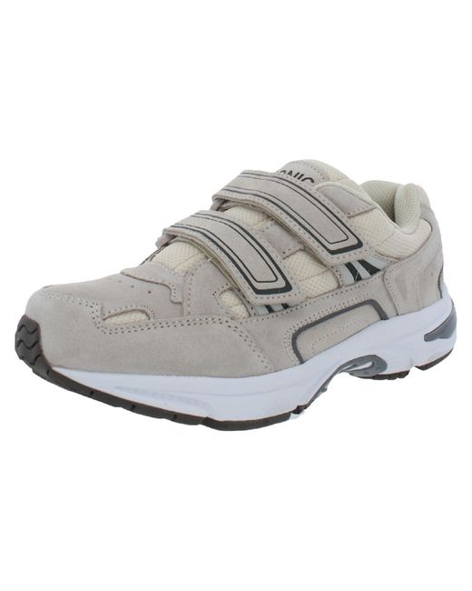 Vionic Gray Tabi Leather Fitness Athletic And Training Shoes