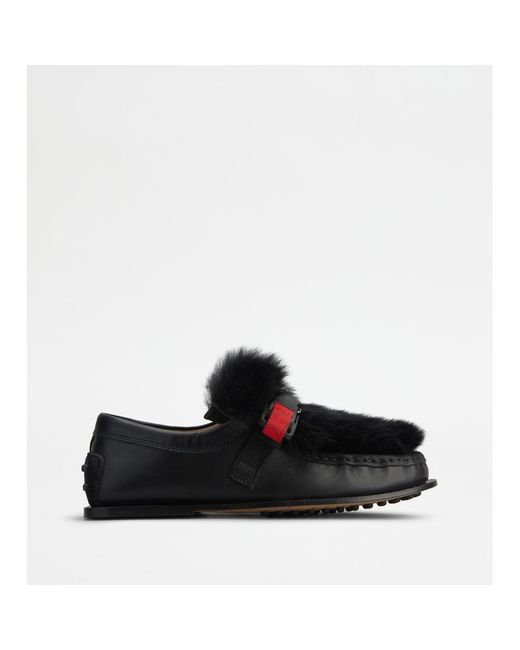 Tod's Black Loafers