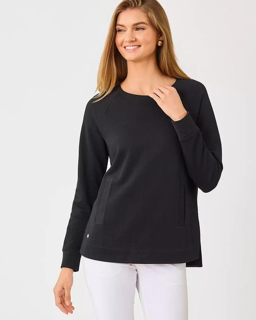 Lilly Pulitzer Black New Beach Comber Pullover