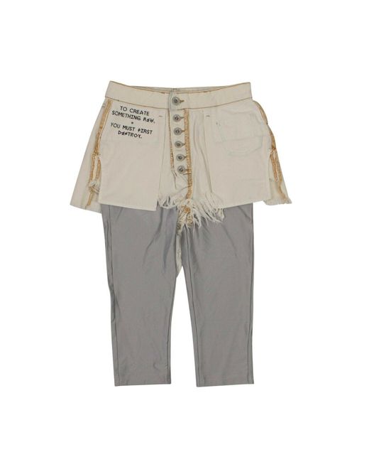 Unravel Project Gray Reverse Shorts Layestretch Leggings