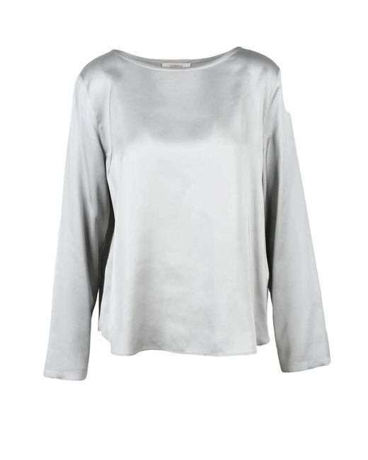 Slowear Gray Satin Blouse