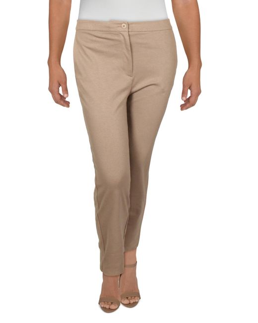Eileen Fisher Natural Slim Ankle High-waist Pants