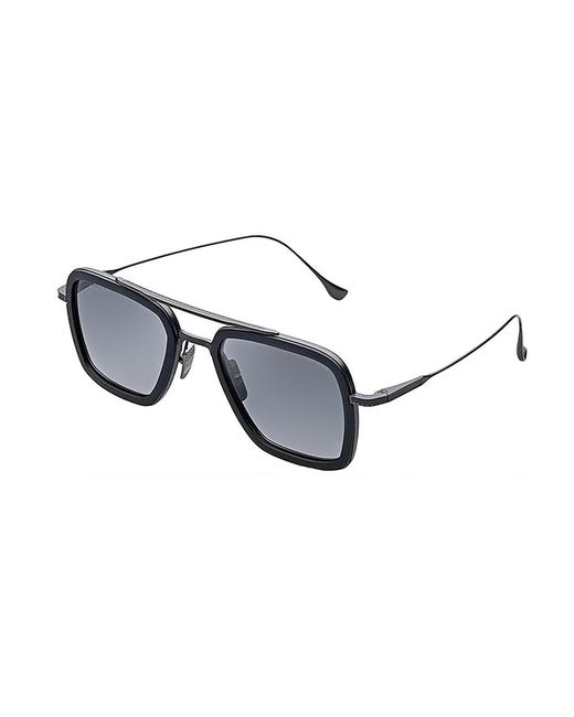 Dita Eyewear Metallic Flight .006 Dt 7806-n-blk-blk-52 Aviator Sunglasses