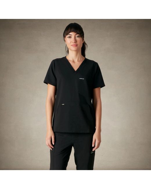 売れ筋商品|||メンバーズオンリー カットソー トップス レディース Women's Cordoba 5-Pocket Scrub Top Black Women's 5 Pocket's Scrub Top