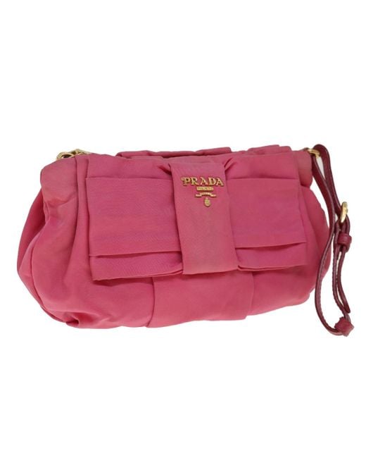 Prada Pink Synthetic Clutch Bag (pre-owned)