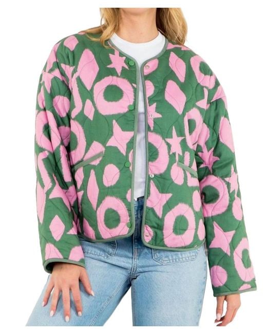 Thml Green Monroe Quilted Jacket