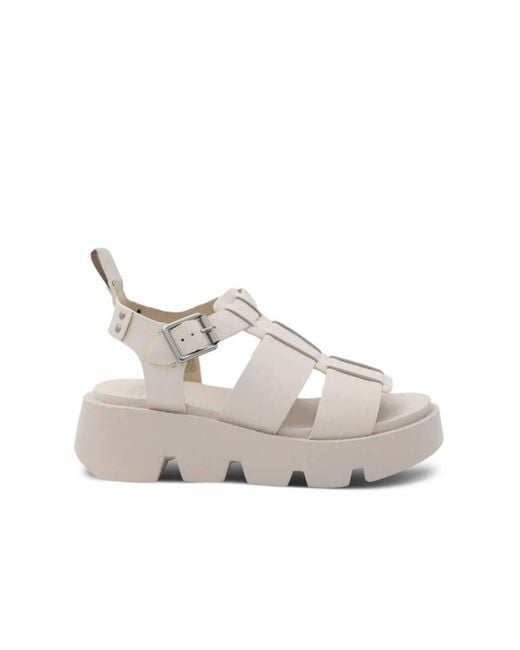 EOS Melbourne Natural Kailan Platform Sandal